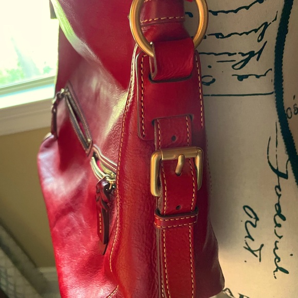 EXQUISITE DOONEY SATCHEL NWOT ALL LEATHER SUEDE TRIM JUST BEAUTIFUL - Picture 7 of 15